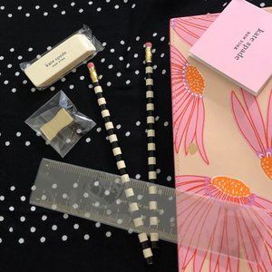 Falling Flower Pencil Pouch & Stationery 6-Piece Set. It is NEW.